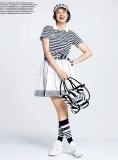 美品✨パーリーゲイツレディース裏付きニットスカート❣️