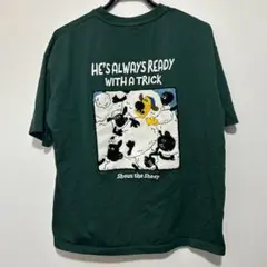 Shaun the Sheep 半袖Tシャツ ダークグリーン　ひつじのショーン