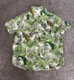 H&M カメレオン柄 半袖シャツ 92cm