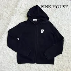 PINK HOUSE ピンクハウス　ブラックパーカー　カーディガン