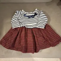 familiar ワンピース 80 ストライプ・チェック