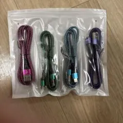 Lightningケーブル 4本セット 高耐久ナイロン編み