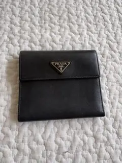PRADA 二つ折り財布 ブラックのサムネイル