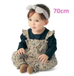 花柄ロンパース