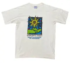 90s USA アート 太陽 ヴィンテージTシャツ 古着