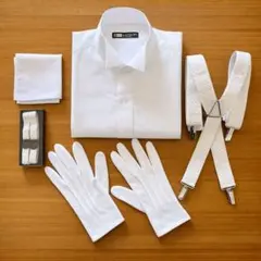 結婚式　新郎　タキシード小物5点セット