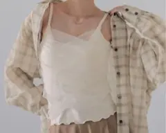 LOWRYSFARM チュールレイヤードキャミ