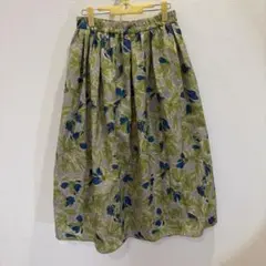 【美品】any FAM エニィファム 花柄 フレアスカート オンワード樫山 Mのサムネイル