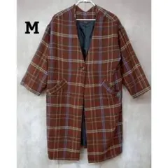 チェック柄チェスターコート