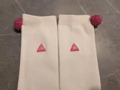 ル・コック ゴルフソックス レディース ホワイト 刺繍ロゴ