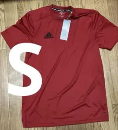 adidas AEROREADY 速乾　赤Tシャツ　Sサイズ