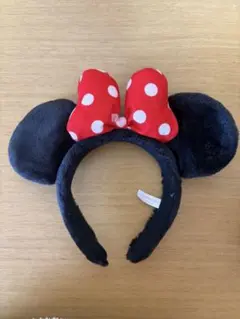 ミニーマウス 耳付きカチューシャ