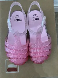 BEREZEE グリッターサンダル ピンク