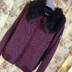美品季節外れセールHYSTERICGLAMOURファーレオパードプリマロフト