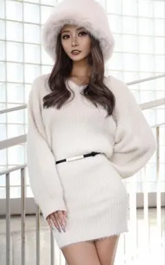 BLACK QUEEN シャギーワンピース