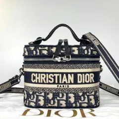 超極美品 クリスチャンディオール オブリーク バニティバッグ ショルダーバッグのサムネイル
