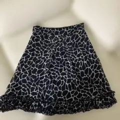 訳あり ブルーガール イタリア製 フレア　スカート キリン柄のサムネイル