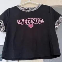 shein Tシャツ　ショート丈　レオパード