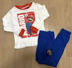 スーパーマリオ　キッズパジャマ　上下セット　110程度