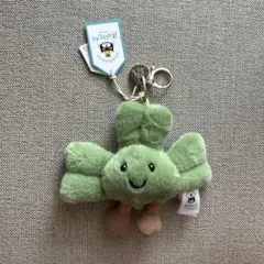 新品　新作　ジェリーキャット　クローバー　バッグチャーム　キーホルダー　三つ葉 Jellycat ジェリーキャット クローバー マスコット キーホルダー