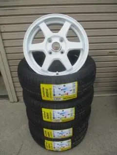 送料込★新品ホイール JTEC S-6 14×5.5★軽自動車ラパン,ミラ TRYALPHA J-TECH S-6 14インチ 5.5J +38 4-100 ホワイト 4本で
