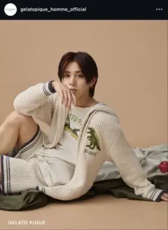 GELATO PIQUE HOMME 恐竜刺繍パーカー 山田涼介 現行品