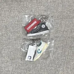 CONVERSE めじるしアクセサリー ブラック ホワイト/ライトブルー 2点