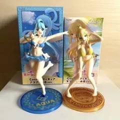 し*ん様 【訳あり】このすば Coreful フィギュア アクア ダクネス 水着