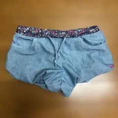 ROXY 花柄ウエストバンド ショートパンツ 130