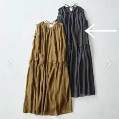 ネストローブ ゆったり 3way リネン 麻 ワンピース くすみ ピンク家じ