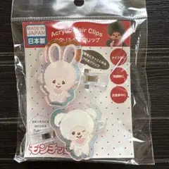 モンチッチ オーロラアクリルヘアクリップ（チムたん＆チャム）