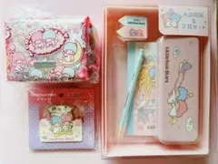 【新品未開封】キキララ　お道具箱＆文具セット　ポーチ　クリップ　3点セット
