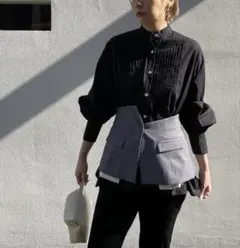 AMERI CORSET PIN TUCK BLOUSE