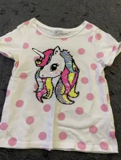 H&M ユニコーンスパンコールTシャツ