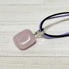 天然石　ローズクォーツ　ペンダント　B