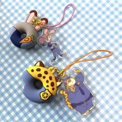 ズートピア シークレット ストラップ クロウハウザー ジュディ 2点セット