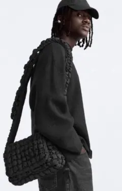 ZARA キルティング クロスボディバッグ
