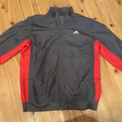 adidas ジャケット グレー/レッド