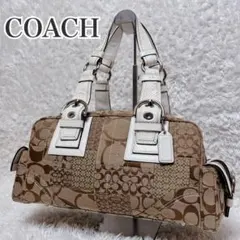 【美品】 COACH ハンドバッグ シグネチャー パッチワーク 2025年最新】COACH コーチ シグネチャーパッチワークの人気アイテム