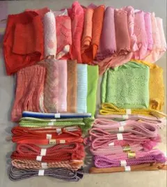 振袖 25点セット】着物用 帯揚げ 帯締め まとめ売り 絞り 正絹 - メルカリ