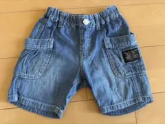 デニム ハーフパンツ サイドポケット付き