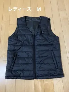 最終価格　電熱　ベスト　黒　Ｖネック　45800mAh 美品