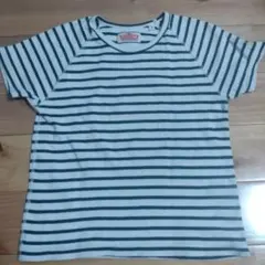 ハリウッドランチマーケット　ブルーストライプ Tシャツ 2 100〜110cmのサムネイル