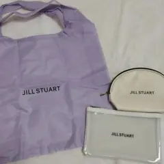 JILL STUART エコバッグ ラベンダー＆ミニポーチ３点セット