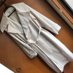 【未使用品】BASILE28  トレンチコート　白　大きいサイズ