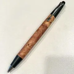 た*お様 花梨瘤杢紅白　木軸ペン　回転式シャーペンのサムネイル