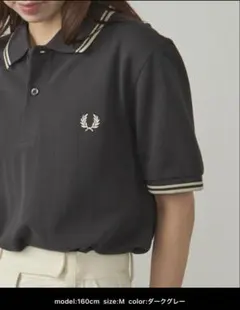 FRED PERRY ポロシャツ ダークグレー M