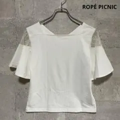 ロペピクニック　レーススリーブ 半袖トップス　38 M