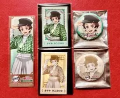 鬼滅の刃 明治村 竈門炭治郎 缶バッジ 特典 ポラショット ５点セット
