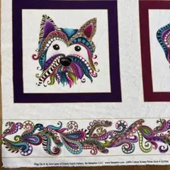 ベナテックス　dogパネル生地 59㎝×110㎝